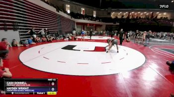 126 lbs Quarterfinal - Cash Donnell, Piedmont Wrestling Club vs Hayden Wright, Yukon High School Wrestling