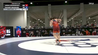 87 lbs 3rd Place Match - Adrian Artsisheuskiy, New York Athletic Club vs Zachary Braunagel, Illinois Regional Training Center/Illini WC