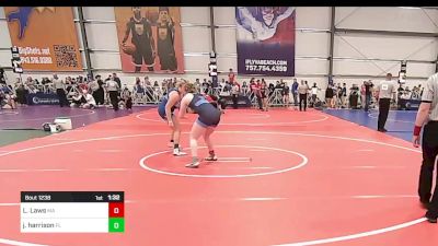 165 lbs Round Of 16 - Lindsay Laws, MA vs Jayla Harrison, FL