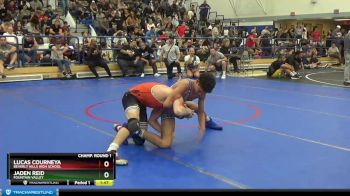 132 lbs Champ. Round 1 - Lucas Courneya, Beverly Hills High School vs Jaden Reid, Fountain Valley