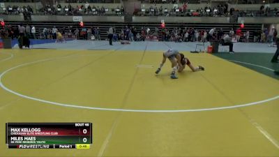 75 lbs Cons. Round 1 - Max Kellogg, Chickasaw Elite Wrestling Club vs Miles Maes, De Pere Redbirds Youth