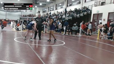 145 lbs Consolation - Mikiadenise Johnson, Holyoke vs Riley Heffernan, Triton