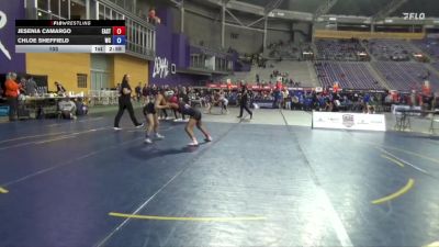 103 lbs Quarters & 1st Wb (16 Team) - Chloe Sheffield, Wartburg vs Jesenia Camargo, Eastern