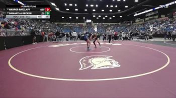 145 lbs Cons. Round 1 - Samantha Becker, Lenexa - St. James Academy HS vs Harper Ratzlaff, Overland Park - Blue Valley Southwest HS