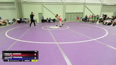 132 lbs 2nd Wrestleback (16 Team) - Presley Johnson, Missouri vs Zachary Keinonen, Oregon