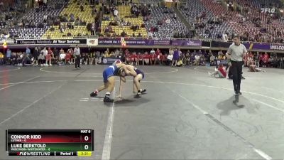 133 lbs Quarters & 1st Wb (16 Team) - Luke Berktold, Wisconsin-Whitewater vs Connor Kidd, Luther