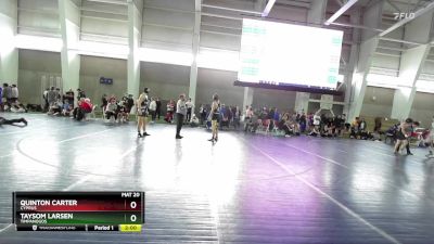 157 lbs Cons. Round 3 - Taysom Larsen, Timpanogos vs Quinton Carter, Cyprus