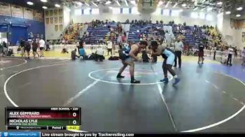 220 lbs Cons. Round 3 - Alex Geffrard, Miami Palmetto/ Phoenix Wrestl vs Nicholas Lyle, Brandon High School
