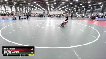 88 lbs Rd# 2 10:30am Friday - Lyric Hetzer, Team Ohio vs Michael Santoro, M2TC Red