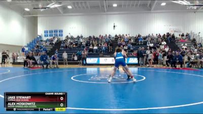 106 lbs Champ. Round 1 - Jake Stewart, Tupelo High School vs Alex Moskowitz, Ocean Springs High School