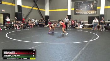 135 lbs Round 2 (4 Team) - Kit Alsaker, Badger Girls Elite vs Andrea Quinones, Minnesota Storm