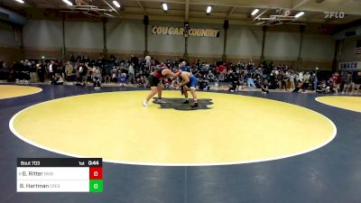 288 lbs Consi Of 16 #2 - Garrett Ritter, Bixby (OK) vs Ben Hartman, Crescent Valley (OR)