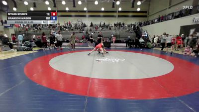 126 lbs Consi Of 8 #2 - Myles Stueve, The Storm Wrestling Center vs Branson Mason, South Georgia Athletic Club