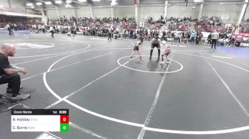 62 lbs Consolation - Brock Holiday, Stout Wr Acd vs Cash Burns, Montrose Wrestling Club