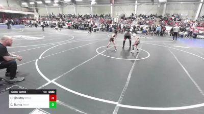 62 lbs Consolation - Brock Holiday, Stout Wr Acd vs Cash Burns, Montrose Wrestling Club