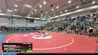 95 lbs Cons. Round 2 - Trent Oakley, Lander Tiger Tough Wrestling vs Reese Evenson, Touch Of Gold Wrestling Club