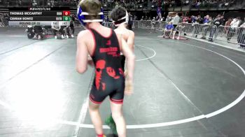 91 lbs Round Of 32 - Thomas McCarthy, Rhino Wrestling vs Ceiran Sontz, Ruthless WC