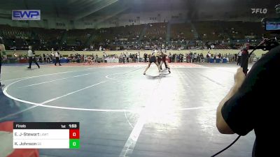 87 lbs Final - Emalyn Johnston-Stewart, Lawton IKE vs Kenzie Johnson, Sand Springs HS