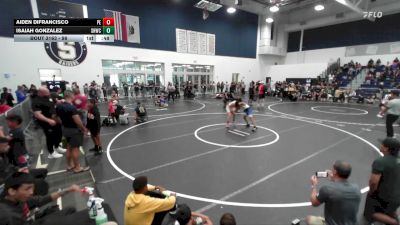 98 lbs Semifinal - Aiden DiFrancisco, Poway Elite vs Isaiah Gonzalez, Socal Hammers Wrestling Club