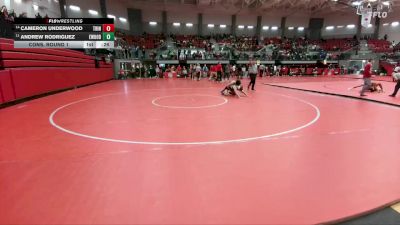 157 lbs Cons. Round 1 - Cameron Underwood, Euless Trinity vs Andrew Rodriguez, Eastwood