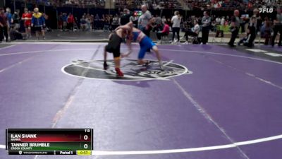 113 lbs Cons. Round 7 - Tanner Brumble, Crook County vs Ilan Shank, Nampa