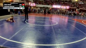 43 lbs Cons. Round 2 - Haakon Oiestad, Elkhorn Wrestling vs Beau Wood, Belt Little Guy