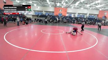 285 lbs Cons. Round 3 - Dawson Brown, John Carroll vs Kade Crawford, Norwich