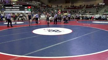 6A 140 lbs 1st Place Match - Mallary Williams, CABOT HIGH SCHOOL vs Ashely Thompson, Rogers