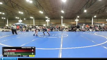 95 lbs Cons. Round 5 - Gator Boyd, Mountain View Middle School vs Cooper Wing, Suples