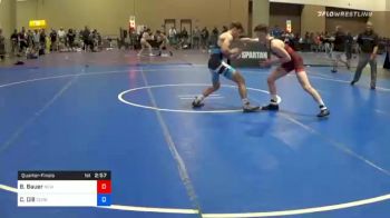 138 kg Quarterfinal - Brandon Bauer, New Jersey vs Charlie Dill, Curby 3 Style Wrestling Club