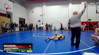 150 lbs Cons. Round 3 - Alex Courtier, Shenandoah High School vs Carson Clements, New Palestine