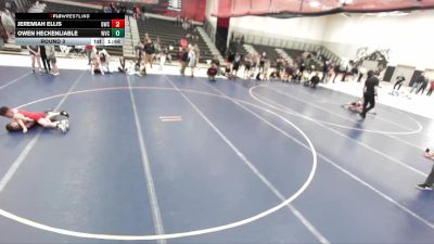 50-54 lbs Round 3 - Jeremiah Ellis, Defiant Wrestling Club vs Owen Heckenliable, West Valley City