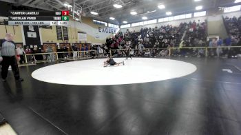 120 lbs Semifinal - Carter Lanzilli, Ridgefield vs Nicolas Vives, Trumbull