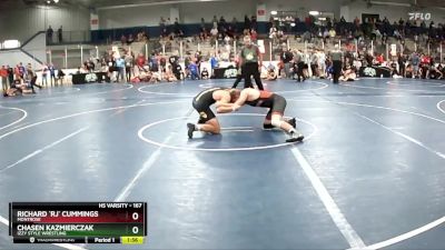 167 lbs Champ. Round 3 - Richard `RJ` Cummings, Montrose vs Chasen Kazmierczak, Izzy Style Wrestling