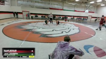 98 lbs Champ. Round 1 - Blake Bessler, Powell Middle School vs Jack LaBarbera, Cody Middle School