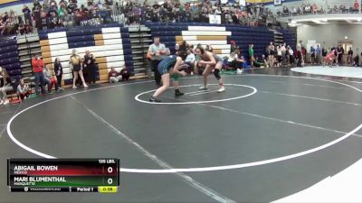 135 lbs. Cons. Round 3 - Mari Blumenthal, Marquette vs Abigail Bowen, Mexico