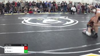 102-C lbs Quarterfinal - Branlun Simon, MI vs Adrian Torres, NY