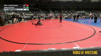 82 lbs Consolation - Macy Christiansen, Sebolt Wrestling Academy vs Amelia Garcia, Standfast