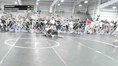 182 lbs Rr Rnd 2 - Lukas Wolf, Hillbilly Hammers - HSB vs Matthew Aversa, Iron Faith Silver - HSB