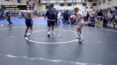 120 lbs Champ. Rd Of 16 - Diesel Johnson, Nyssa Bulldog Mat Club vs Alejandro Vega, Fighting Squirrels Wrestling Club