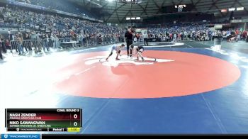 108 lbs Cons. Round 3 - Niko Sawangwan, Sumner Panthers Jr. Wrestling vs Nash Zender, Piranha Wrestling Club