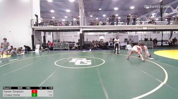 140A lbs Rr Rnd 2 - Kaiser Simpson, Cushing Wrestling vs Chase Hontz, Faith Christian Academy