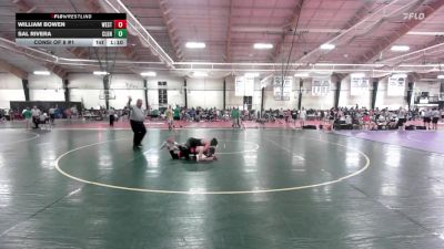 126 lbs Consi Of 8 #1 - William Bowen, Westfield vs Sal Rivera, Colgan