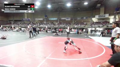 50 lbs Consolation - Elijah Gustafson, Top Rank Hammers vs Beau Huskin, Pueblo West