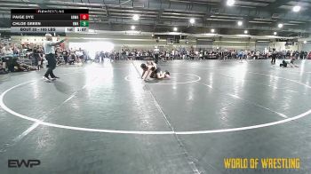 105 lbs Round Of 16 - Paige Dye, Gold Rush Wrestling Academy vs Chloe Green, HURRICANE WRESTLING ACADEMY