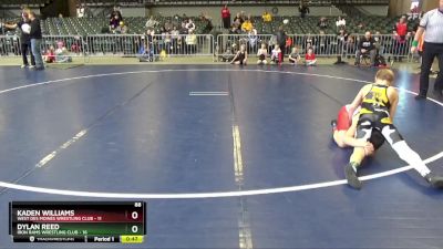 88 lbs Finals (2 Team) - Dylan Reed, Iron Rams Wrestling Club vs Kaden Williams, West Des Moines Wrestling Club