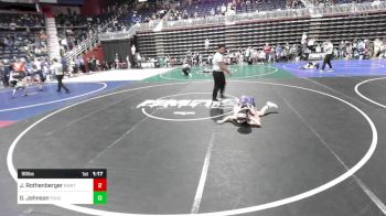 98 lbs Quarterfinal - Jaxson Rothenberger, RawTown Elite vs Gunner Johnson, Touch Of Gold WC