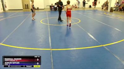 92 lbs Semis & 1st Wrestleback (8 Team) - Randall Shaver, North Carolina vs Korvin Bayles, Utah