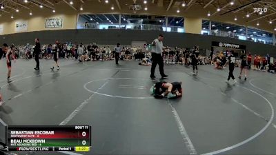 56 lbs Round 4 (6 Team) - Sebastian Escobar, SouthWest Elite vs Beau McKeown, Mat Assassins Red