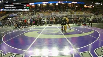 285 1A 5th Place Match - Jordan Diaz, Miami Sunset vs Spencer Voss, Miami Christian School